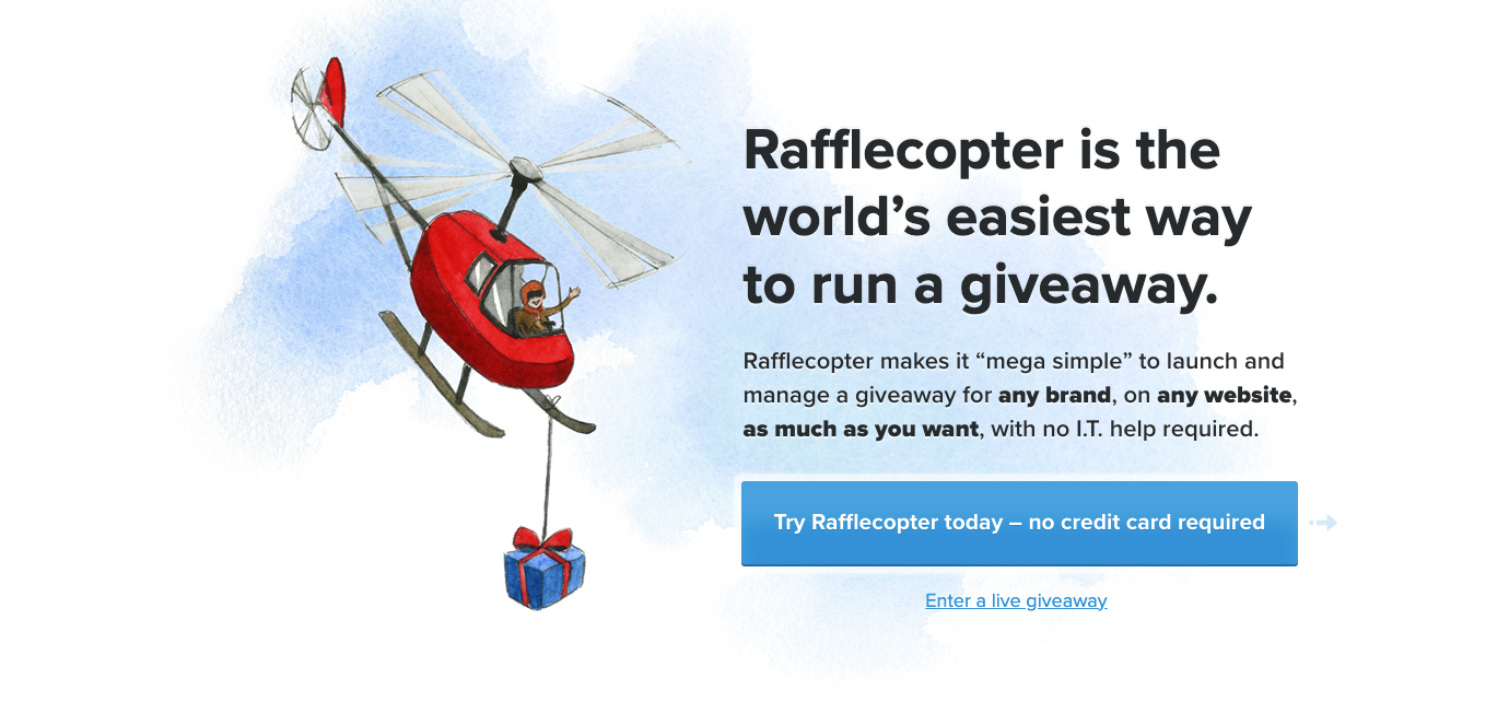 Rafflecopter hero image